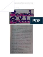 Primera Asignación Segundo Periodo Fecha Límite 7 de Mayo