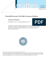 Homefield Economics - Public Financing of Staduims