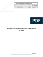 LAB - PR002 Protocolo de Seguridad para Los Laboratorios de Física