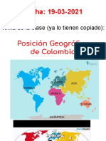 Posición Geográfica de Colombia