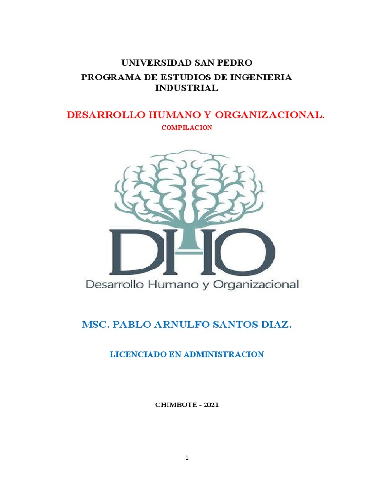 Desarrollo Humano y Organizacional | PDF | Comportamiento | Gestión de
