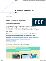 Informática Básica ¿Qué es un computador?