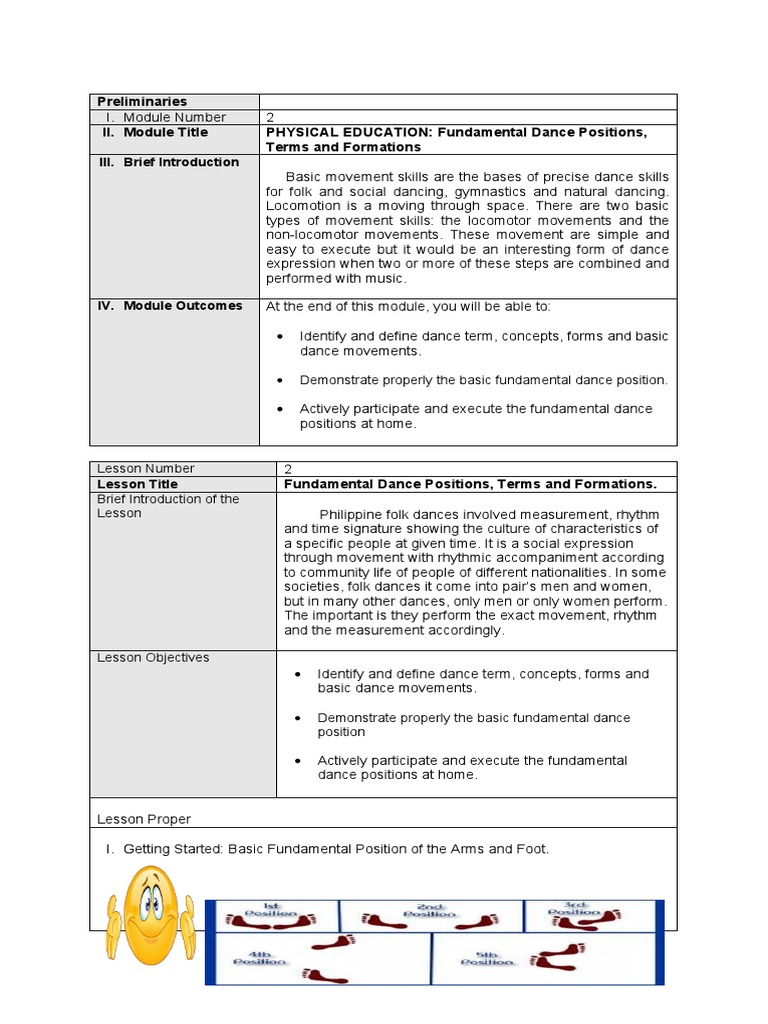 Fundamental Dance Positions in Folk Dance | PDF | Dances | Foot