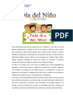 1 de Junio Día Del Niño