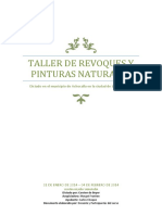 Taller de Revoques y Pinturas Naturales