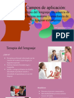 Campos de Aplicación - Terapia Del Lenguaje, Enseñanza de La Lengua Materna, Enseñanza de Lenguas Extranjeras