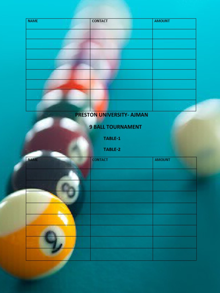 Tournament Table | PDF