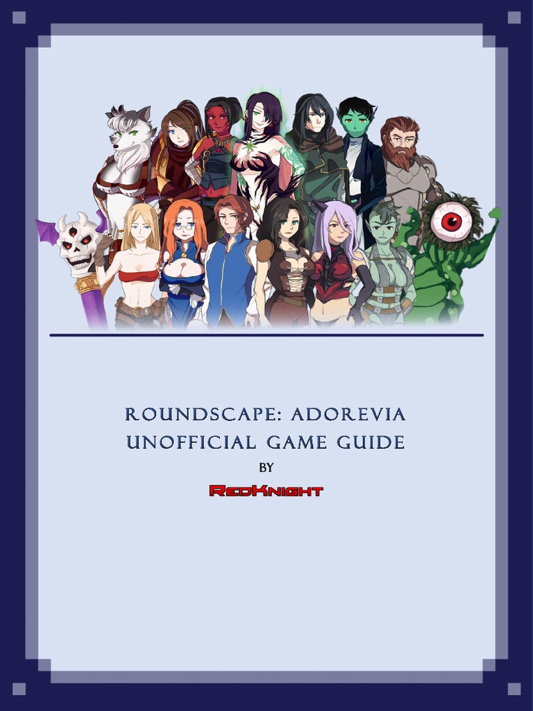 Roundscape Adorevia Unnoficial Game Guide Pdf Weaponry Leisure