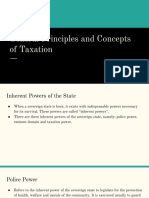 General Principles and Concepts of Taxation