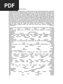 Lists of Yoruba Medicinal Leaves and Herbs