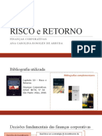 Risco e Retorno: Medidas Estatísticas