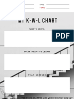 Steps KWL Chart Worksheet