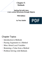 Methods: Starting Out With Java: From Control Structures Through Objects Fifth Edition