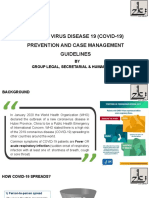 COVID - 19 Prevention Guideline and Case Management - v3