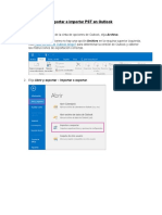 Instructivo Exportar e Importar PST en Outlook