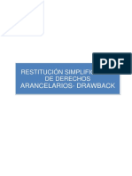 Restitucion Simplificada de Derechos Arancelarios - Drawback 2020