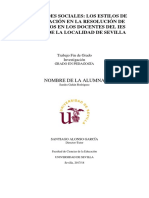 Habilidades Sociales: Los Estilos de Comunicación en La Resolución de Conflictos en Los Docentes Del Ies Nervión de La Localidad de Sevilla