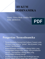 HUKUM TERMODINAMIKA