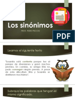 Los sinónimos