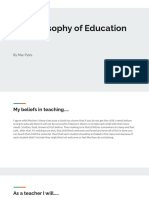 3.1 Philosophy of Education: by Mac Pyles