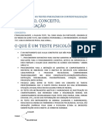 Conceito - Seminário Medidas e Avaliação Psicológica 1