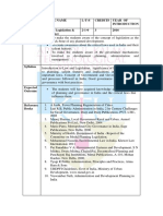 Course Code Course Name L-T-S Credits Year of AR6202 Planning Legislation & Governance 2-1-0 3 2016 Course Objectives