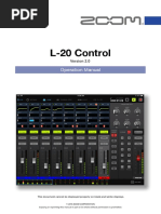 L-20 Control: Operation Manual