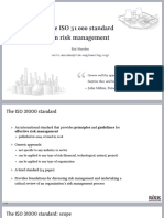 The ISO 31 000 Standard On Risk Management: Eric Marsden