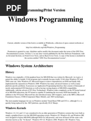 Windows Programming Component Object Model Library Computing