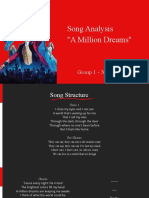 Song Analysis "A Million Dreams": Group 1 - XI MIPA 1