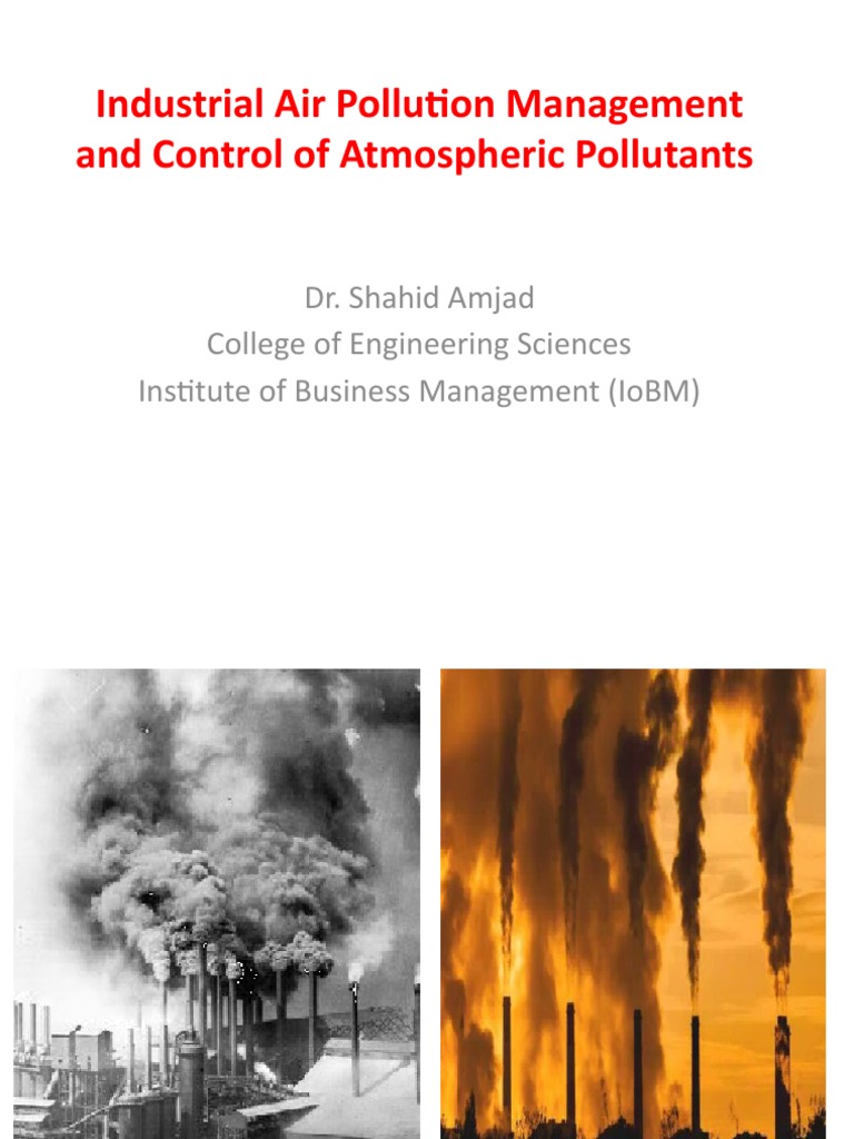 Industrial Air Pollutants Control and Management | PDF | Atmosphere Of ...