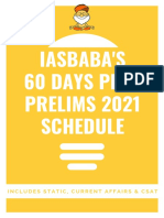 IASbabas 60 Days Plan 2021 Schedule