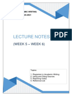 Lpe2501 Lecture Notes 2 (Week 5-6)