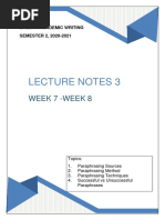 Lpe2501 Lecture Notes 3 (Week 7-8)