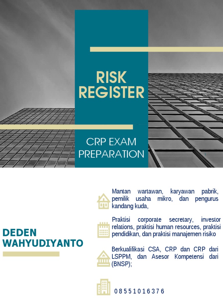 Risk Register Contoh | PDF