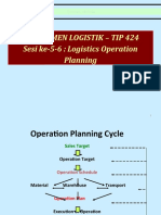 Logistics Operation Planning