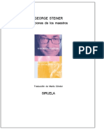 GEORGE STEINER Lecciones de Los Maestros - PDF