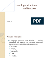 Loop & Case Logic Structures and Function: Unit 2