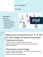 Relevance & importance of IT & KM for