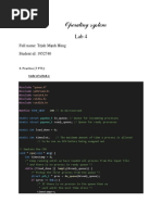 Operating system: Full name: Trịnh Mạnh Hùng Student id: 1952740