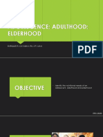 Adolescence Adulthood Elderhood: Enriquez R. Cayaban, RN, LPT, Man