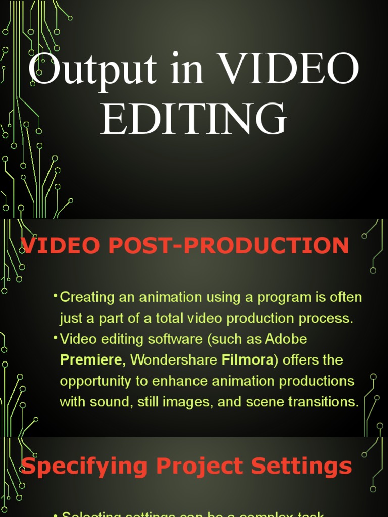 Video Editing: Post-Production Essentials | PDF | Film Frame | Codec