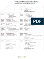 CheatSheet Python 6 Coding Interview Questions