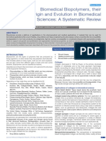 Biomedical Biopolymers, Their Origin and Evolution in Biomedical Sciences: A Systematic Review