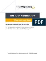 The Idea Generator: What This Tool Does