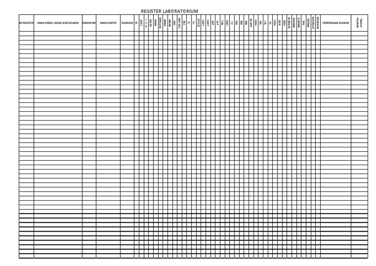 Register Laboratorium | PDF