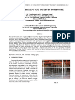 Risk Assessment and Safety in Formwork