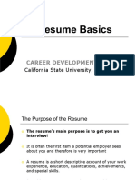 Ppt Resume Basics