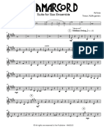 Rota N. - Amarcord - Suite - Sax Ensemble - Baritone Sax 2