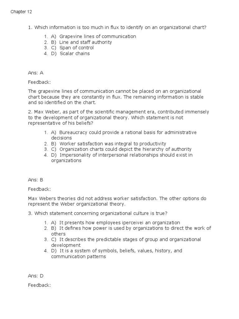 Chapter 12 | PDF | Organizational Structure | Nursing